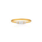 CRYSTAL SILVER RING