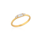 CRYSTAL SILVER RING