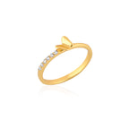 DAINTY TINY BUTTERFLY RING