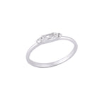 CRYSTAL SILVER RING