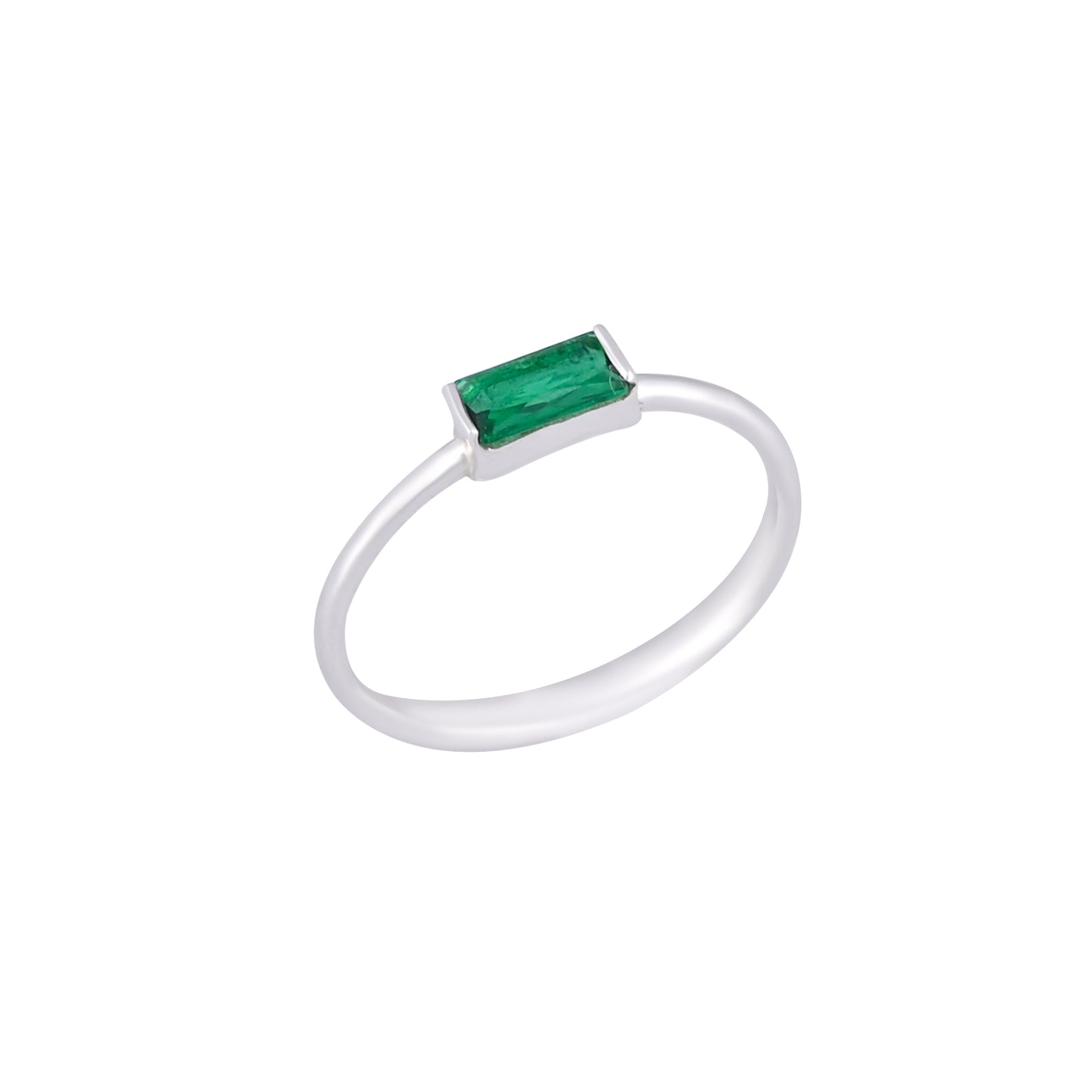 TINY EMERALD RING