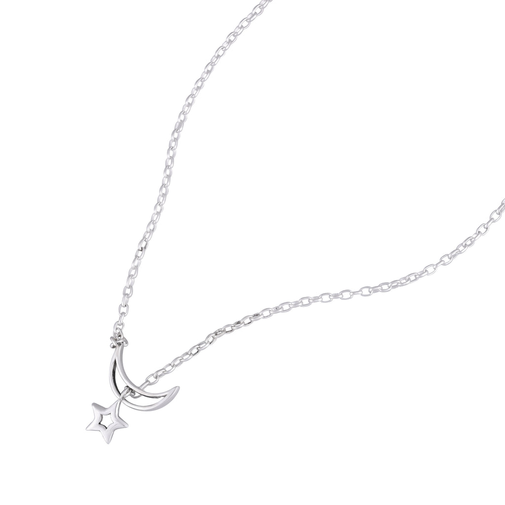 NIGHT SKY CHARM SILVER NECKLACE