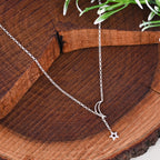 NIGHT SKY CHARM SILVER NECKLACE