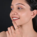 CRYSTAL SILVER RING