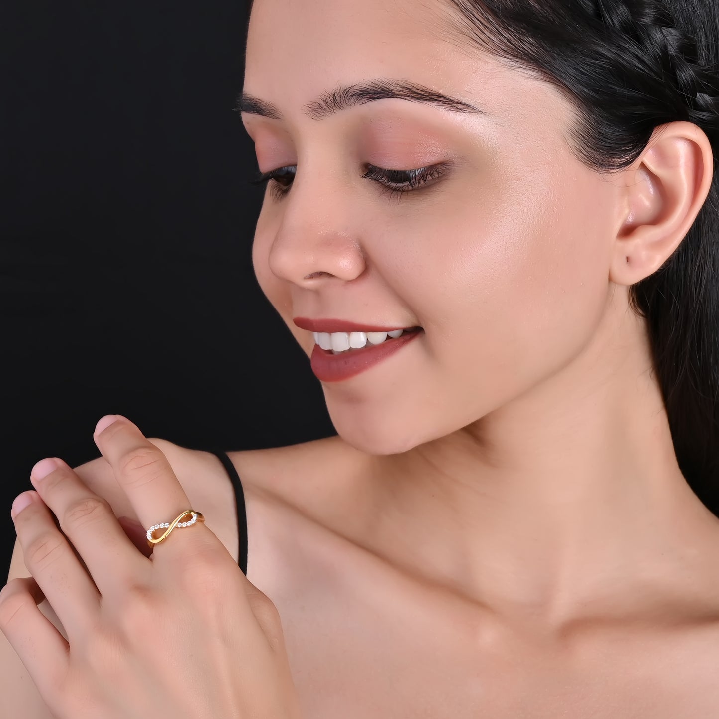 MINIMAL INFINITY STERLING SILVER RING