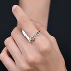 MINIMAL INFINITY STERLING SILVER RING