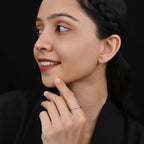 CRYSTAL SILVER RING