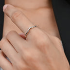 TINY V SHAPED PAVE CZ RING