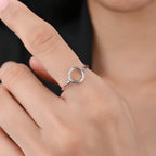 DAINTY O RING , TINY CIRCLE RING