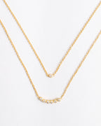 CURVED DOT LAYERED NECKLACES