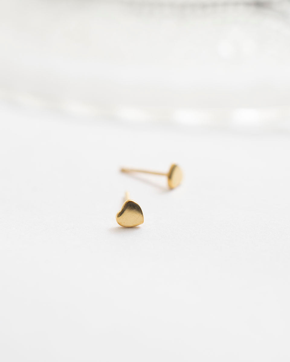 MINI HEART STUD EARRINGS