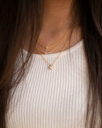 CUSHION BOLD CURVED LAYERED NECKLACE