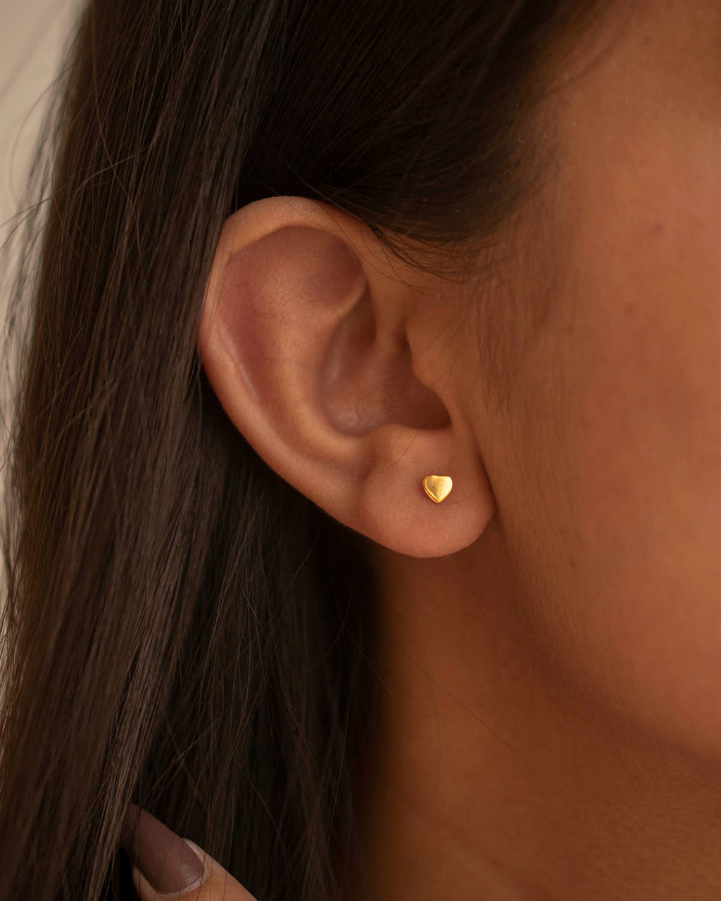 MINI HEART STUD EARRINGS