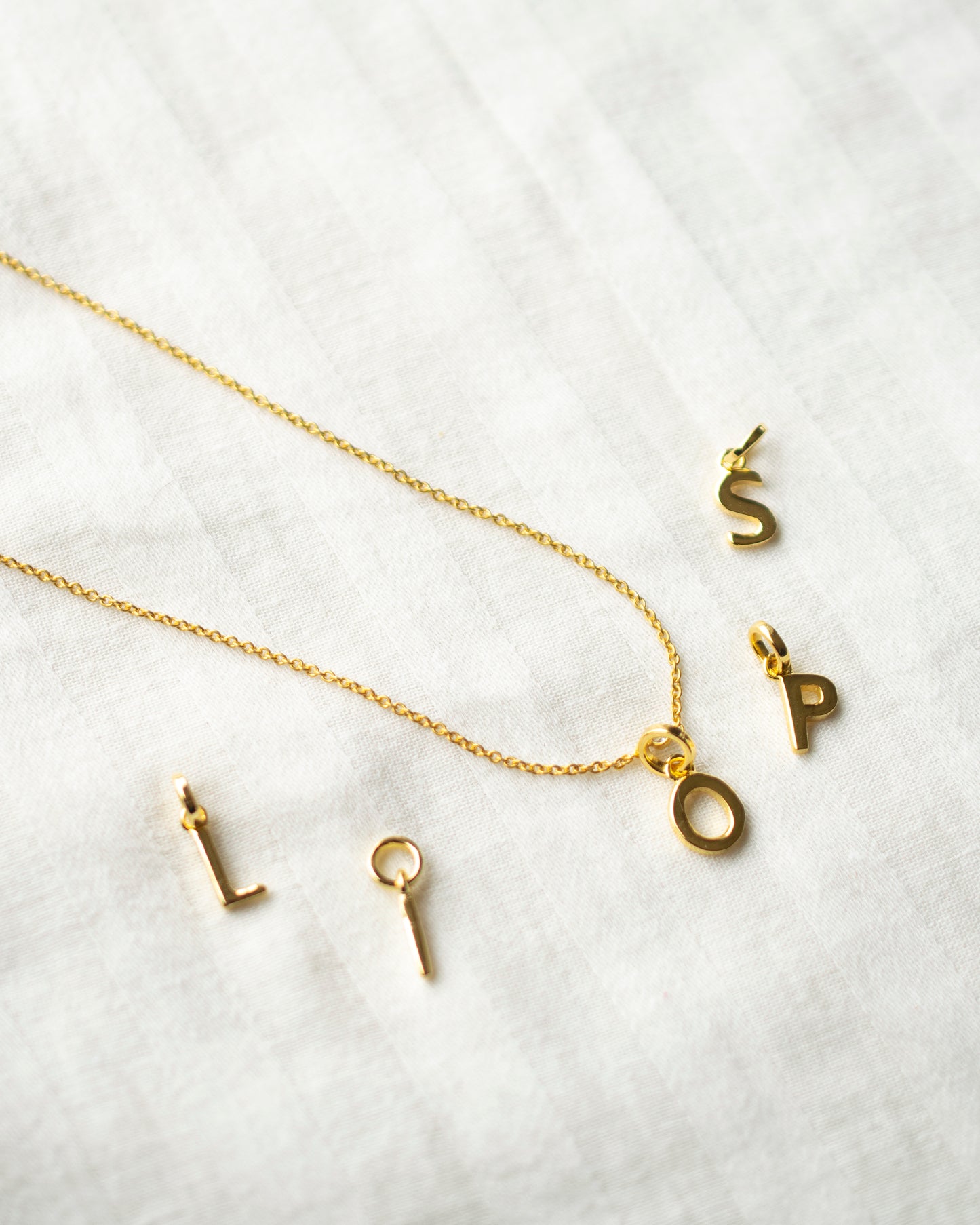 INITIAL CHARM NECKLACE