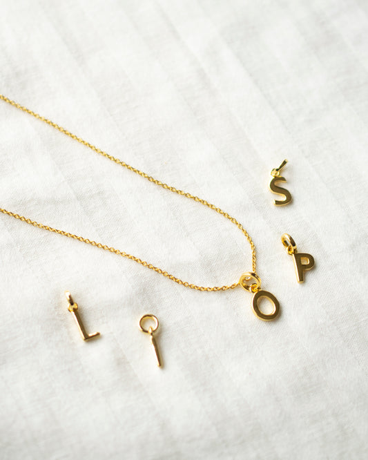 INITIAL CHARM NECKLACE