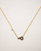 INITIAL DOT NECKLACE