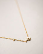 INITIAL DOT NECKLACE