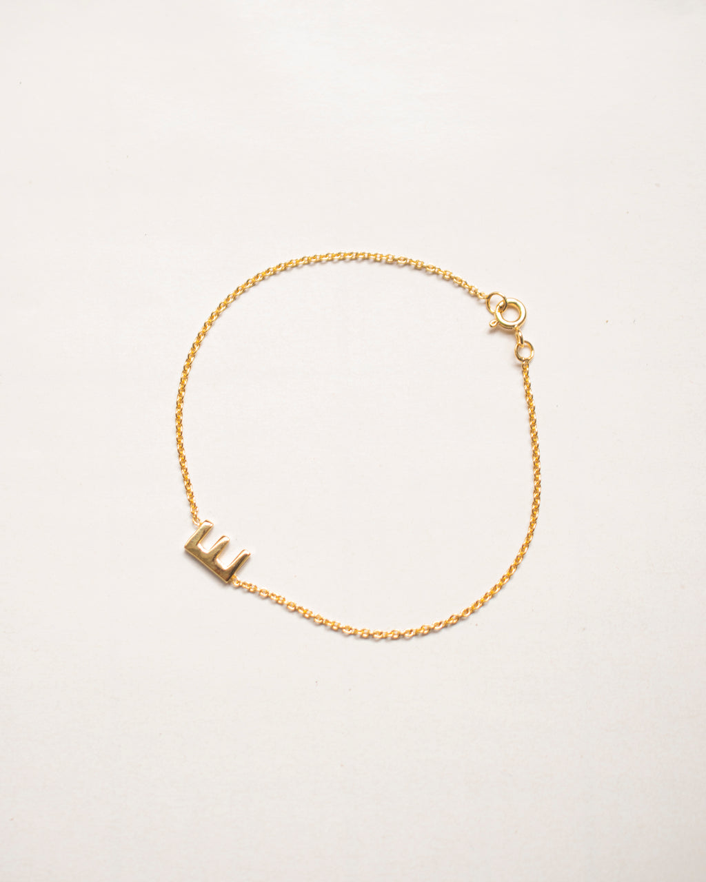 SIMPLE LETTER CHAIN BRACELET