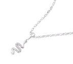 SNAKE TWIST SILVER NECKLACE