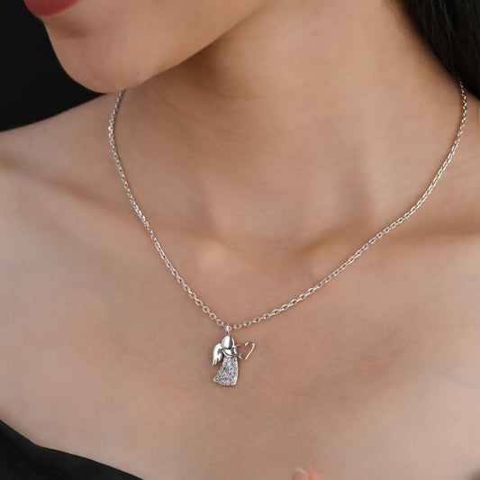 ANGEL AURA'S SILVER NECKLACE