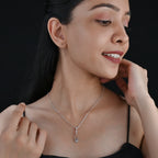 SNOWDROP SILVER NECKLACE