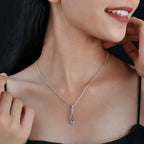 SNOWDROP SILVER NECKLACE