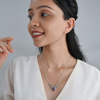 DEER CHARM SILVER NECKLACE