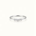 TINY V SHAPED PAVE CZ RING