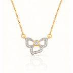 PETAL BLOOM SILVER NECKLACE