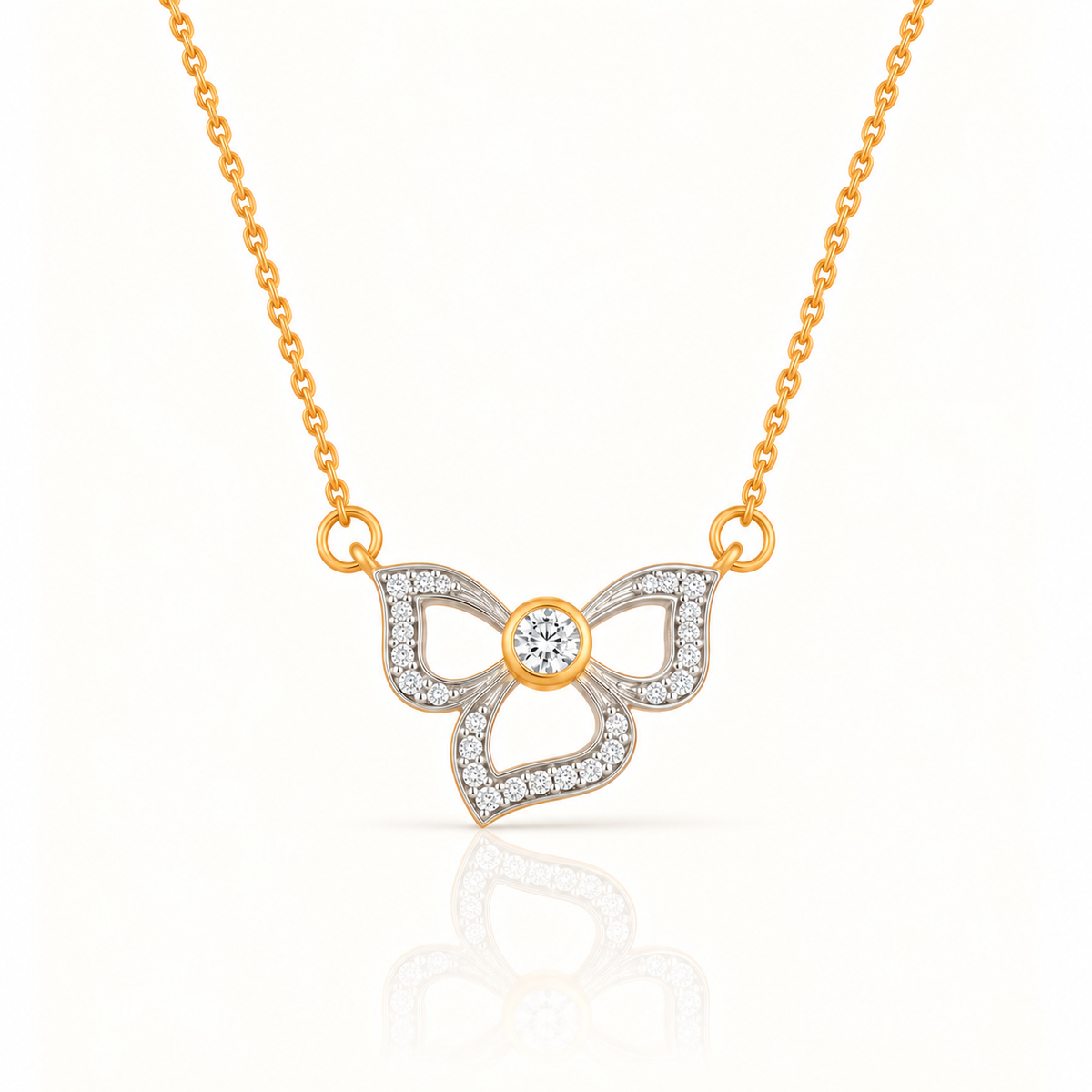 PETAL BLOOM SILVER NECKLACE