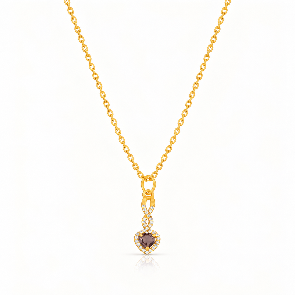CRISS-CROSSED AFFECTION SILVER NECKLACE