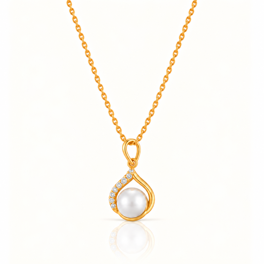 PEARL HALO NECKLACE