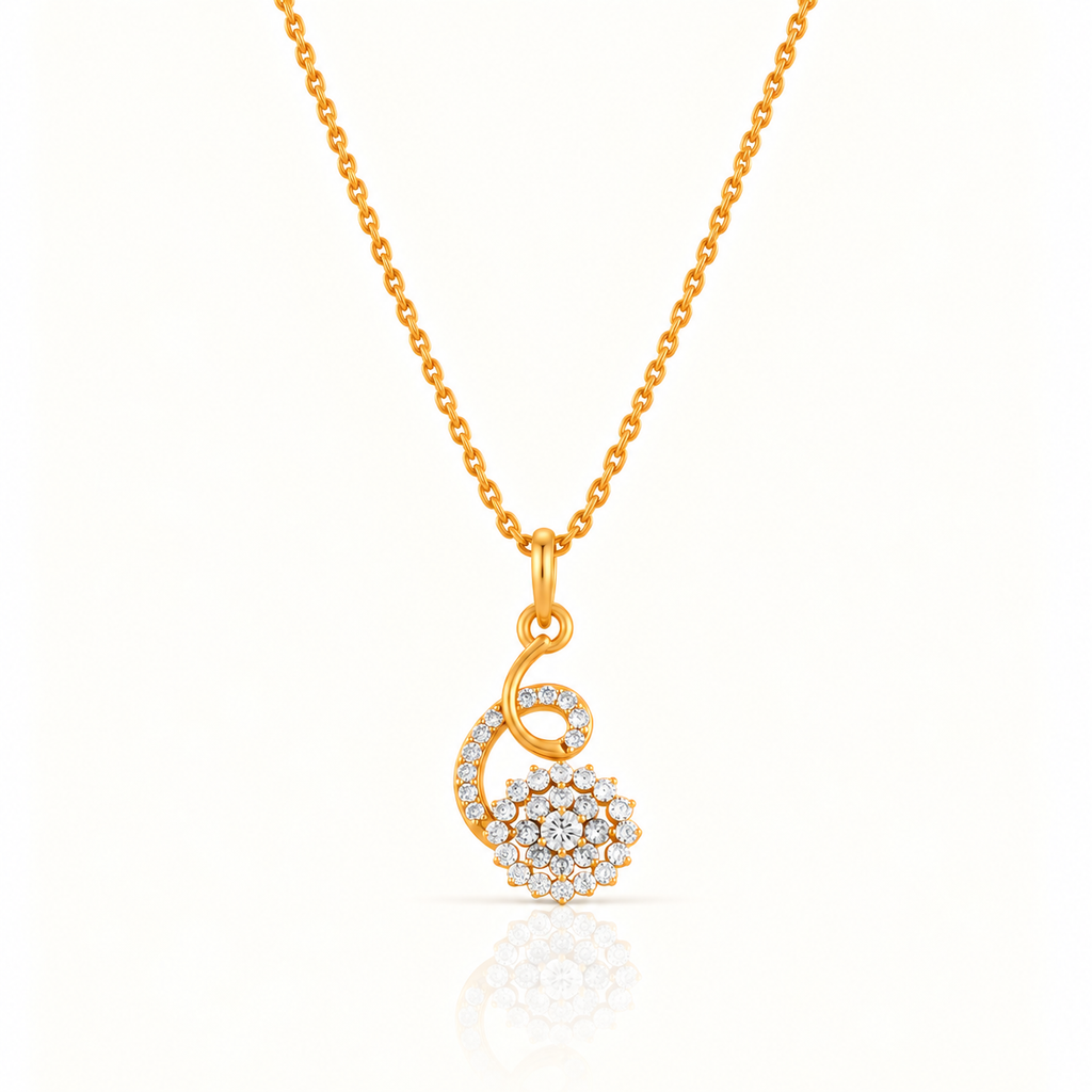 INVERSE LOOP SILVER NECKLACE