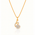 INVERSE LOOP SILVER NECKLACE