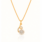 INVERSE LOOP SILVER NECKLACE