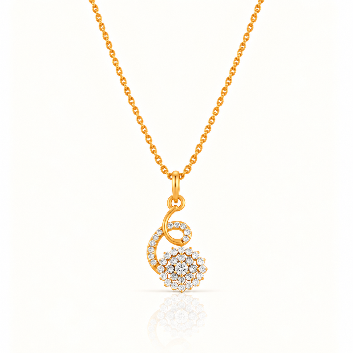 INVERSE LOOP SILVER NECKLACE