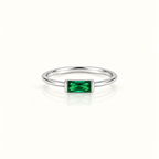 TINY EMERALD RING