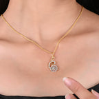 INVERSE LOOP SILVER NECKLACE