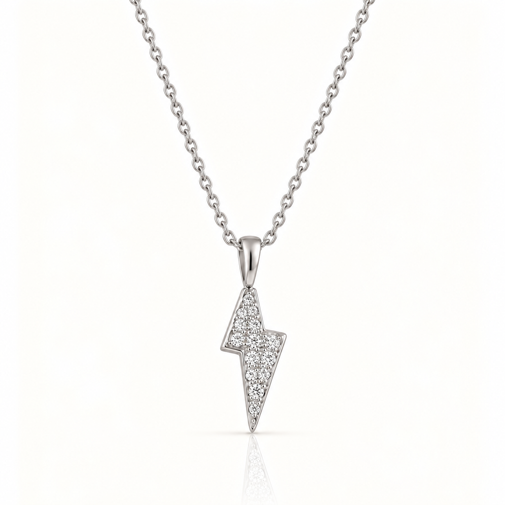 LIGHTNING JEWEL SILVER NECKLACE