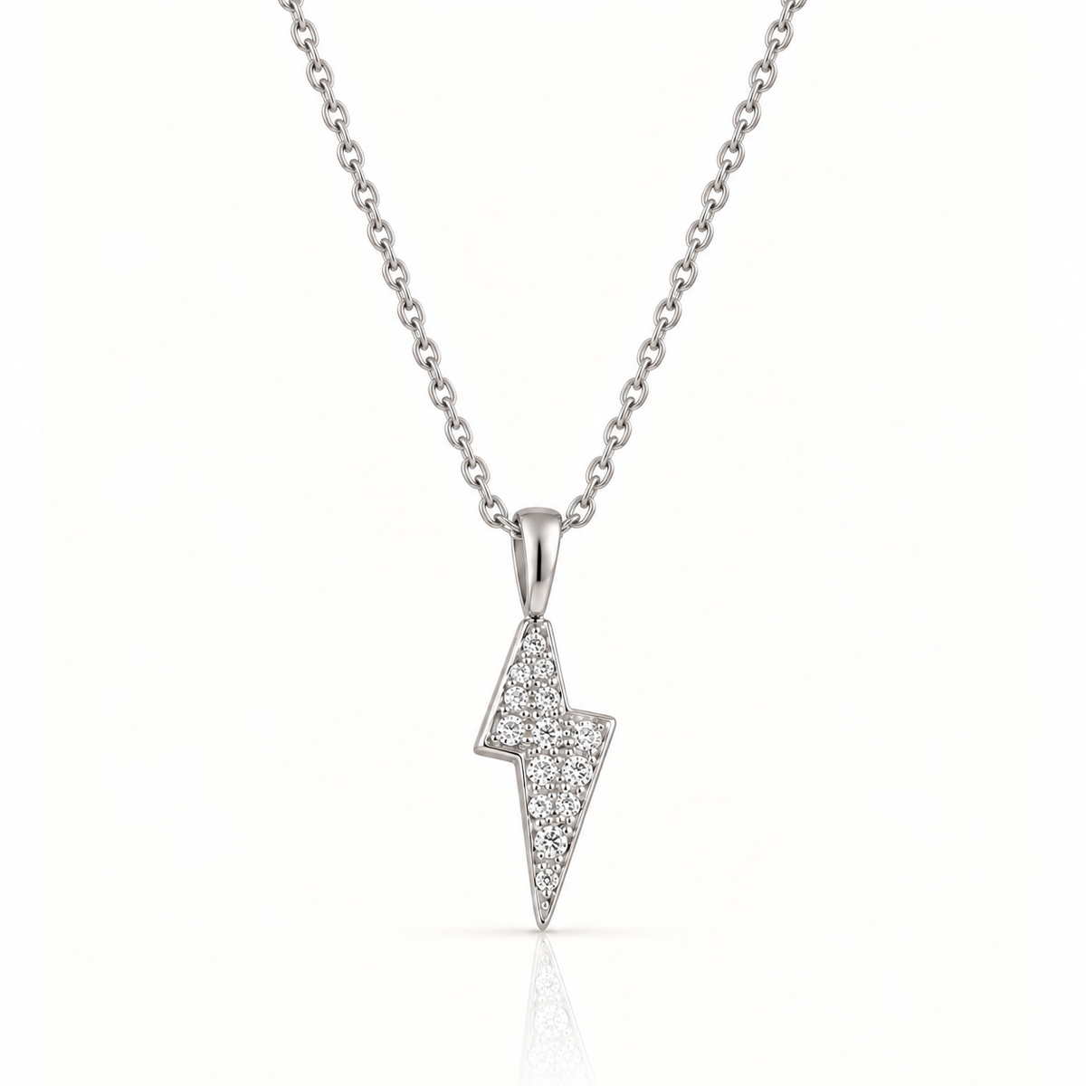 LIGHTNING JEWEL SILVER NECKLACE