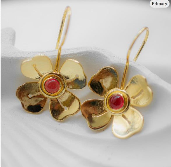 floral earring