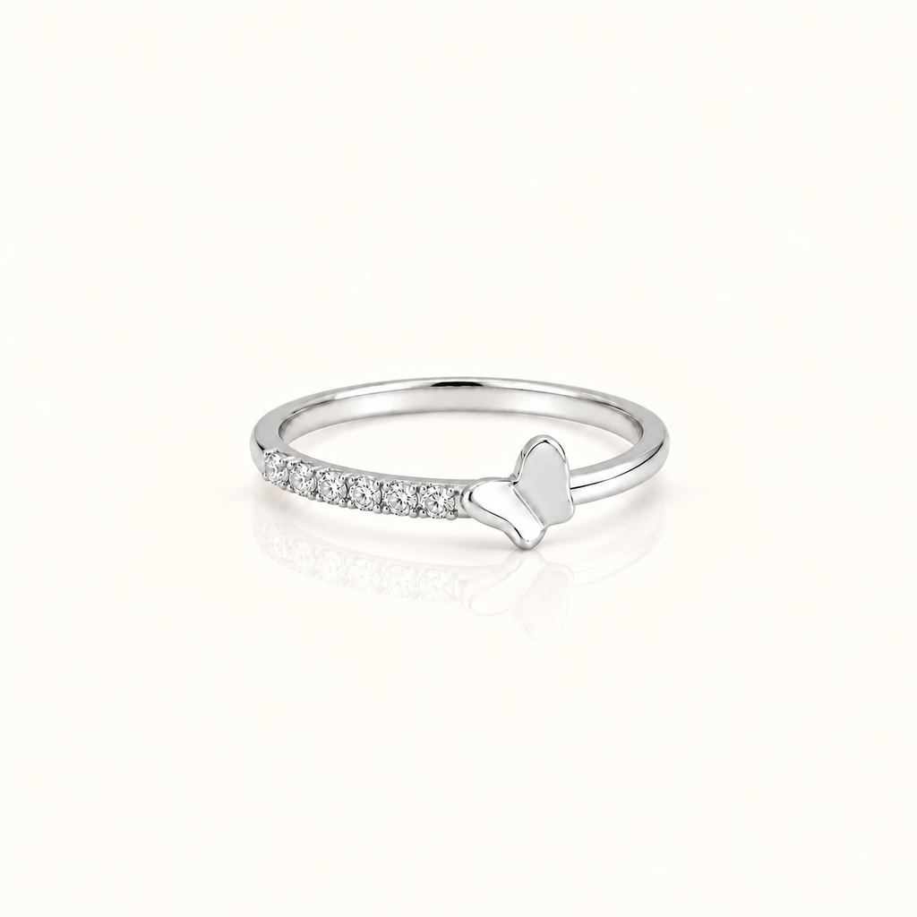 DAINTY TINY BUTTERFLY RING