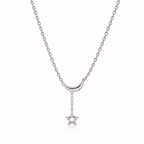 NIGHT SKY CHARM SILVER NECKLACE