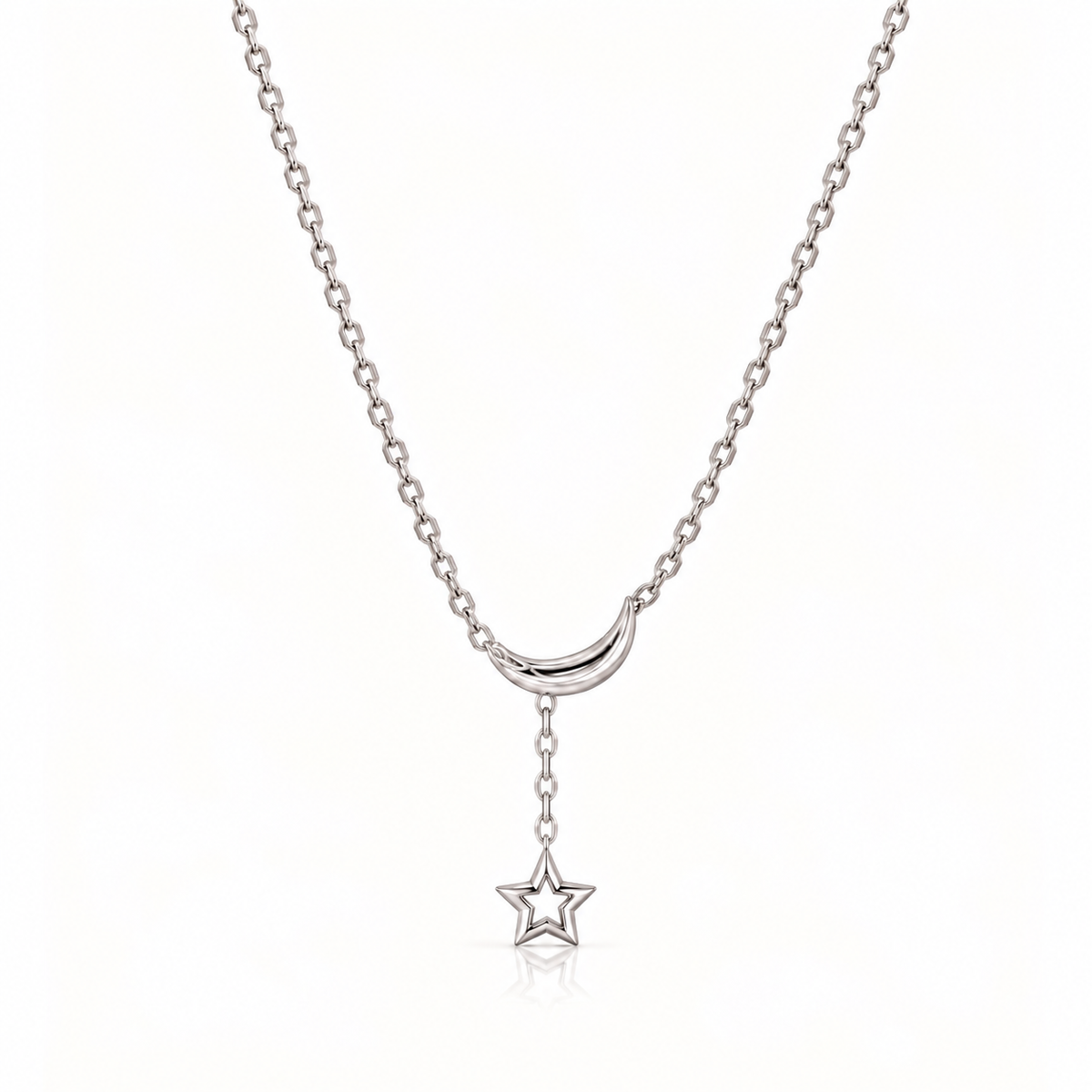 NIGHT SKY CHARM SILVER NECKLACE