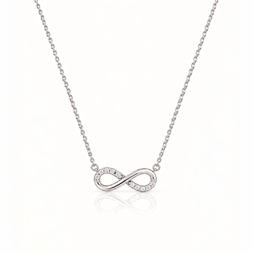 INFINITY ELEGANCE SILVER NECKLACE