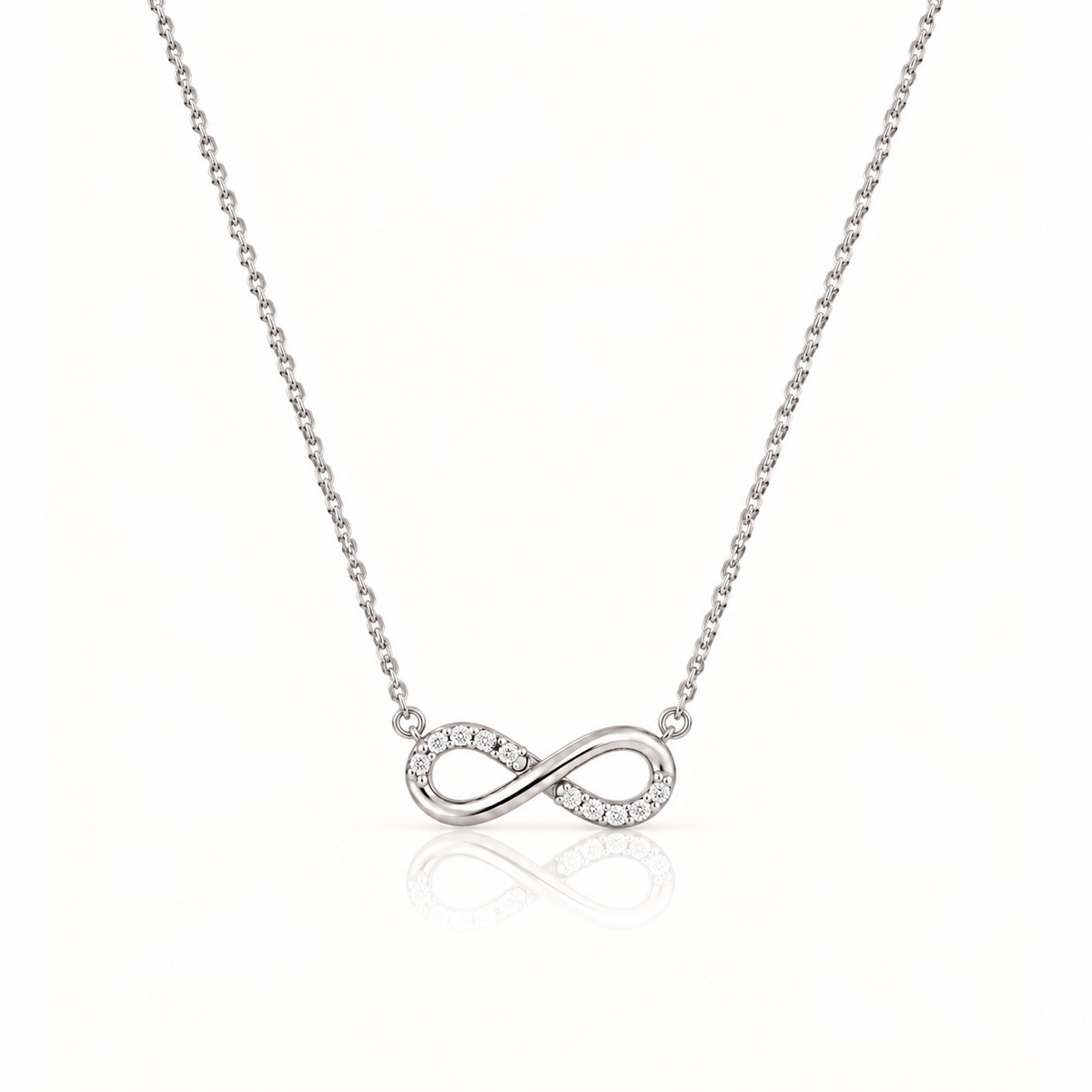 INFINITY ELEGANCE SILVER NECKLACE