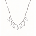 LUNAR SPARKLE SILVER NECKLACE