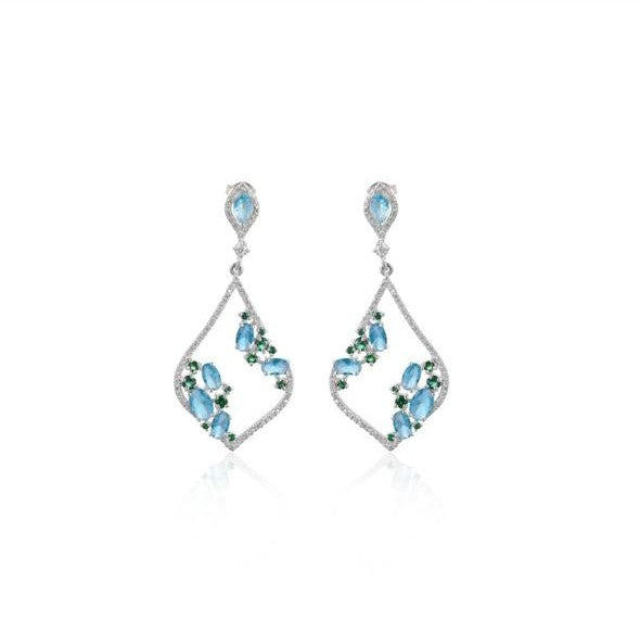 Aqua Dangle earrings
