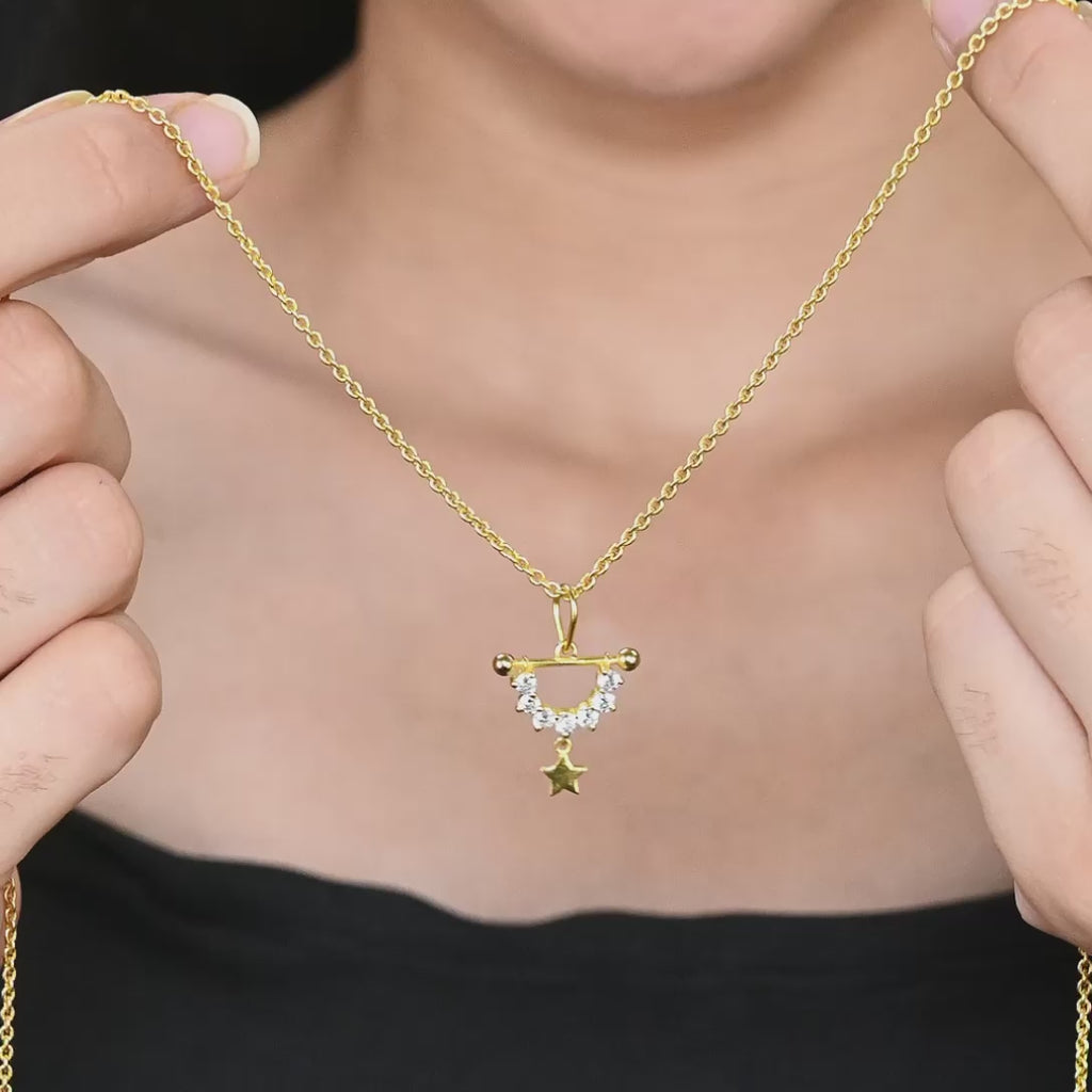 STARRY ARCH SILVER NECKLACE
