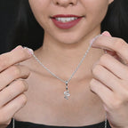 SNAKE TWIST SILVER NECKLACE